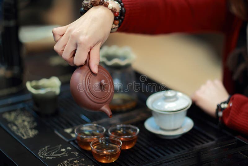 Chinese Kung Fu Tea stockbild. Bild von wasser, einstellen 30964997