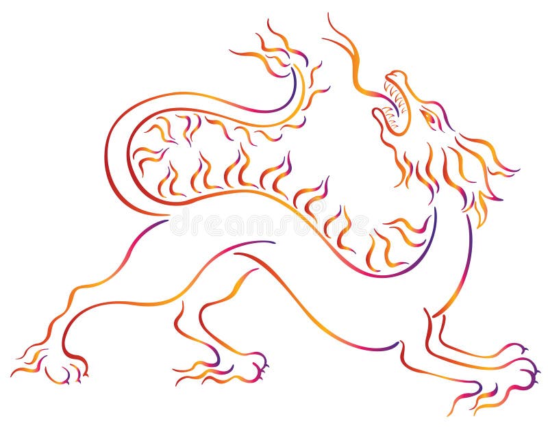 Chinese kylin stock illustratie Chinese kylin stock illustratie