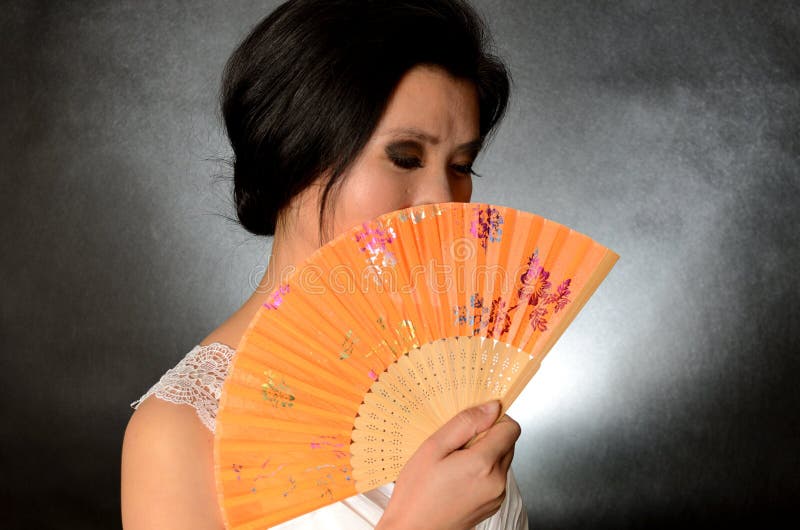 Chinese lady with fan