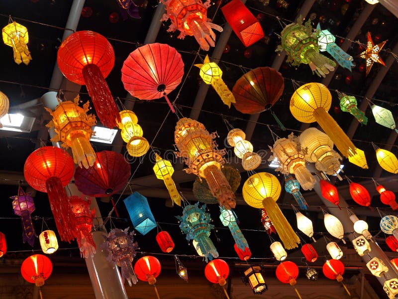 Chinese Lanterns stock photo. Image of bright, colorful 16010492