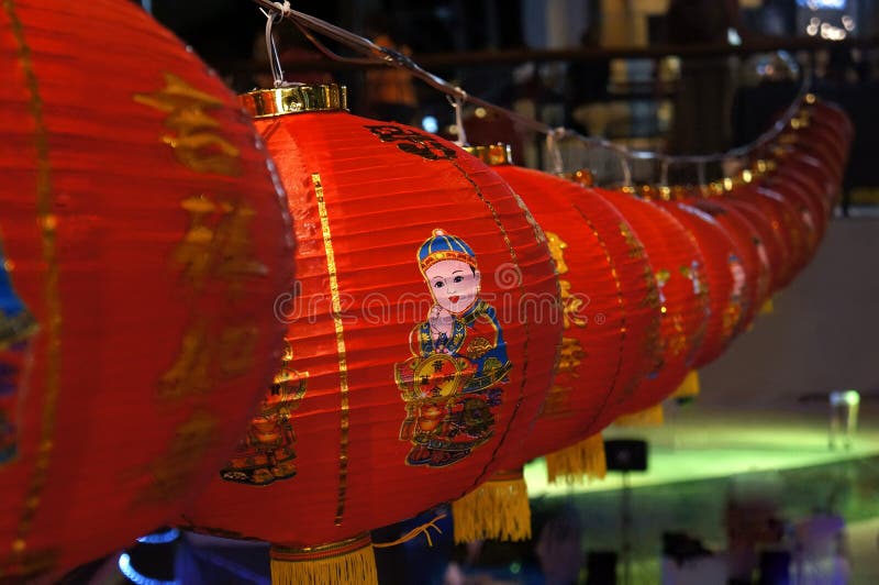 Chinese lanterns 2016 Thailand stock image Chinese lanterns 2016 Thailand stock image