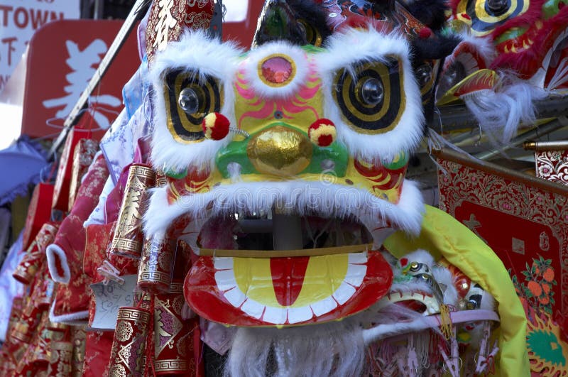 Chinese Leeuw 2 van het Nieuwjaar stock foto's Chinese Leeuw 2 van het Nieuwjaar stock foto's