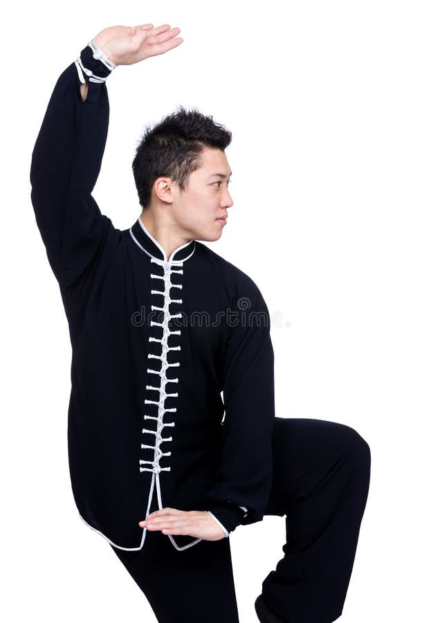 Asian Man Doing Chinese Martial Arts Stock Image Image of healthy