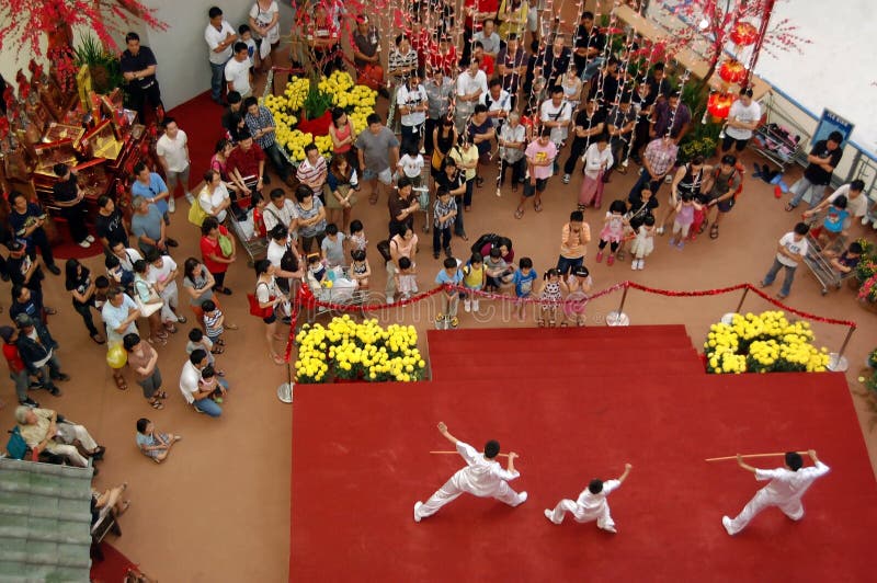 Chinese Martial Art Performance Editorial Photo Image of stage