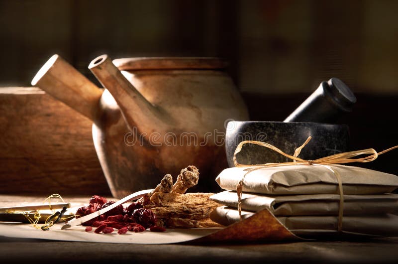 Chinese Medicine Prescription stock photos