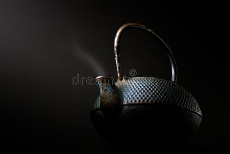 Chinese Metal Teapot at a Low Angle Stock Photo Image of healthy