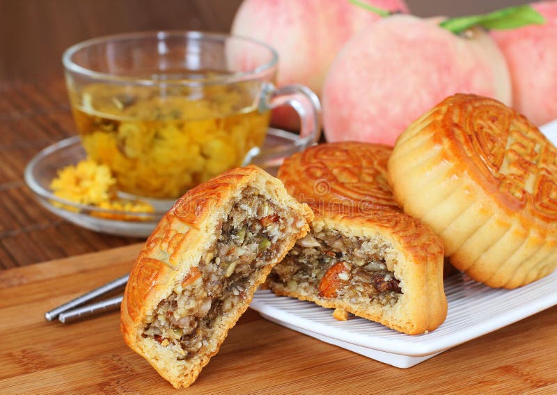 Chinese Moon Cakes, Chrysanthemum Tea