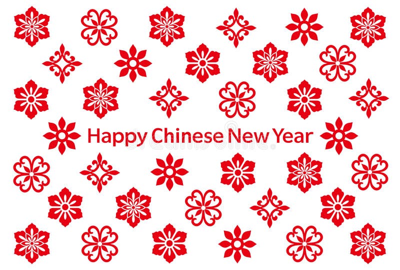 Chinese New Year card with Chinese icons. stock illustration Chinese New Year card with Chinese icons. stock illustration