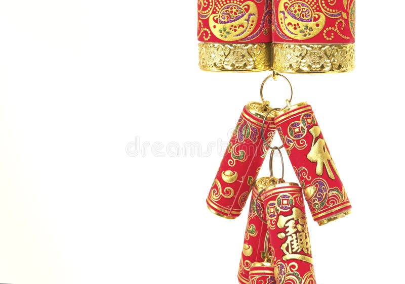 Chinese New Year Decoration,Fire Crackers Stock Image - Image of life ...