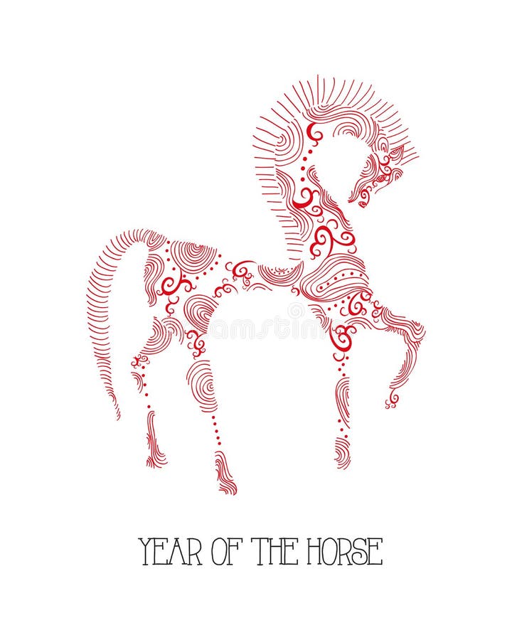 chinese new year horse animal