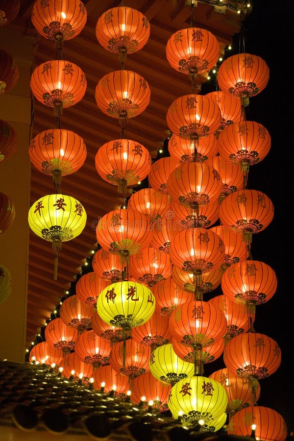 Storefront Display of Chinese New Year Lanterns Stock Photo Image of