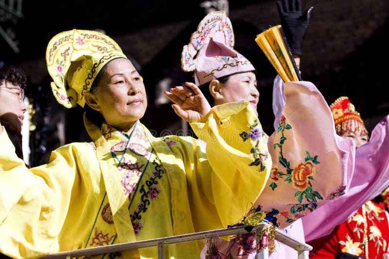 Chinese new year parade stock image