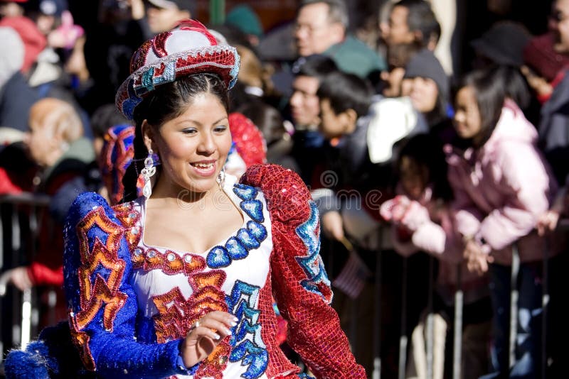 Chinese new year parade stock photography