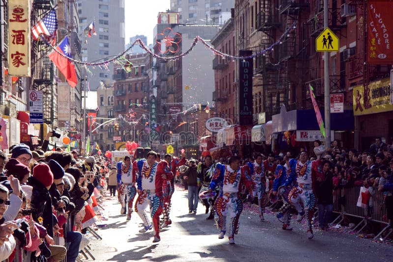 Chinese new year parade stock photography