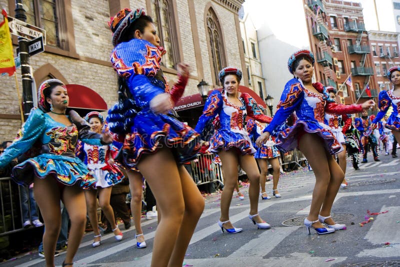 Chinese new year parade stock photo