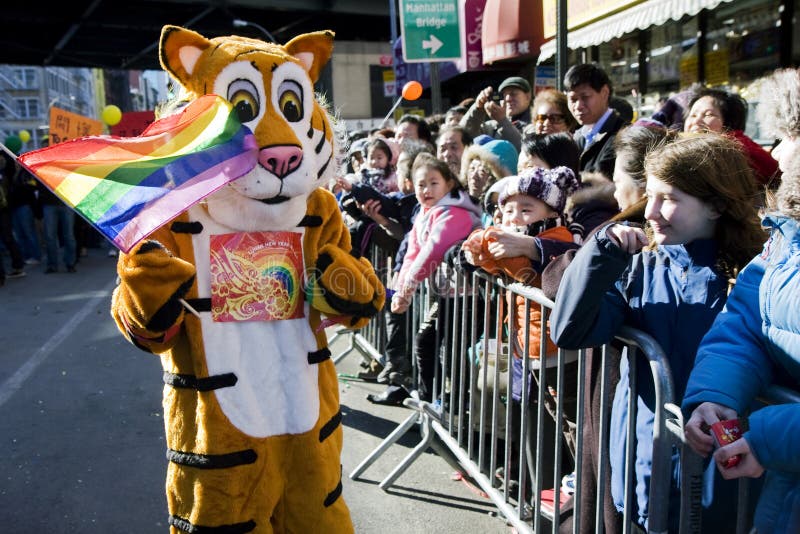 Chinese new year parade stock image