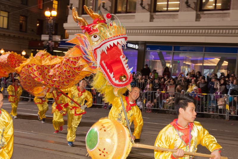 Chinese New Year Parade In Chinatown Editorial Photo Image of