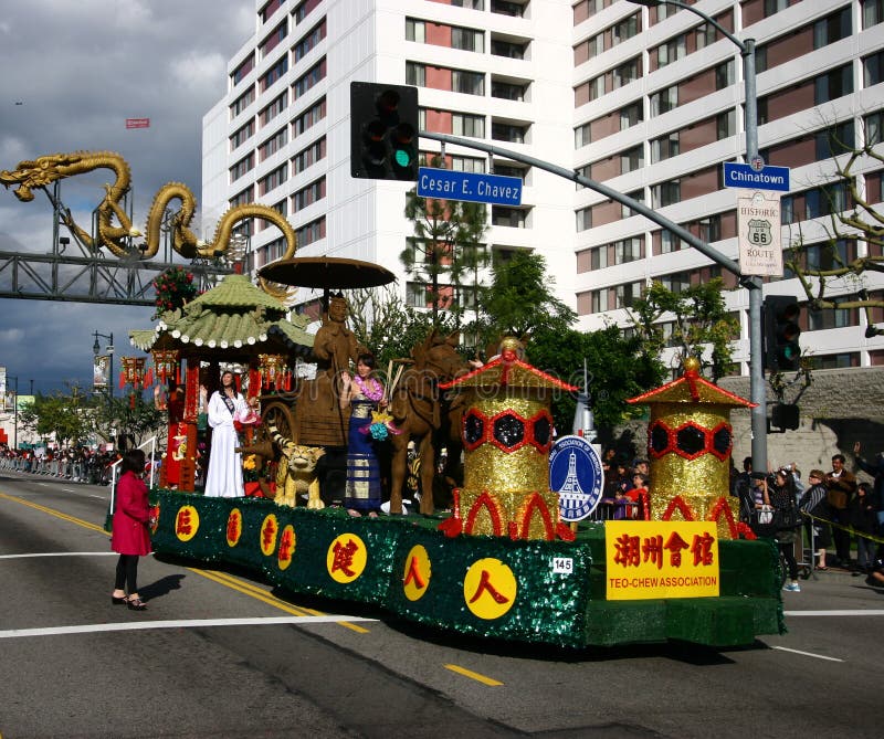 The Chinese New Year Parade in Los Angeles Editorial Stock Photo