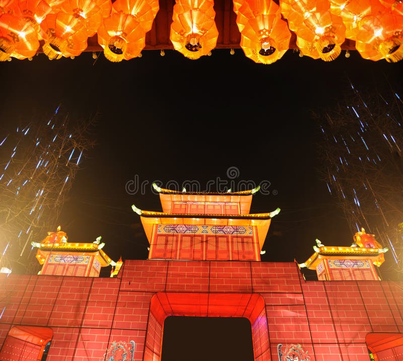 Chinese New Year Temple Fair in Chengdu Stock Image Image of fortune