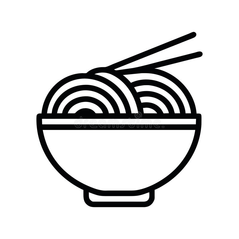 Chinese noodles bowl stock vector. Illustration of culture 295539221