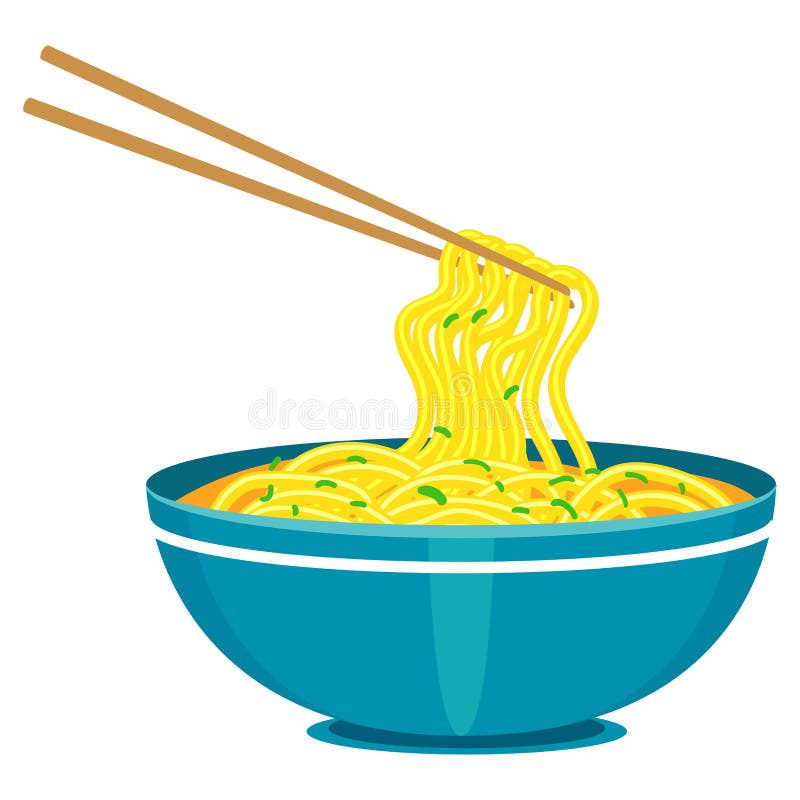 Chinese Noodles and Chopsticks