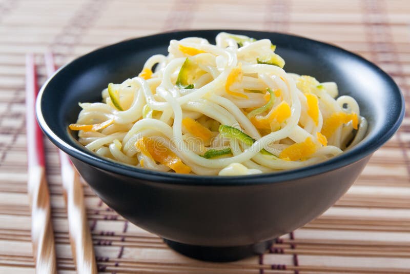 Chinese Noodles Sauteed with Vegetables Stock Photo Image of noodles