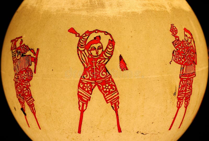 Chinese Paper Cut Lantern Lamp Stock Photos Free & RoyaltyFree Stock