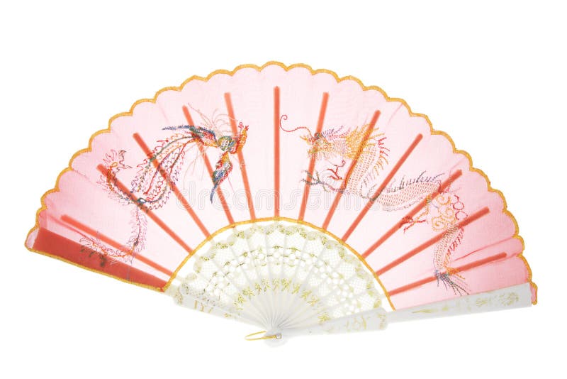 Red Chinese Fan stock photo. Image of chinese, white, artistry 1687910