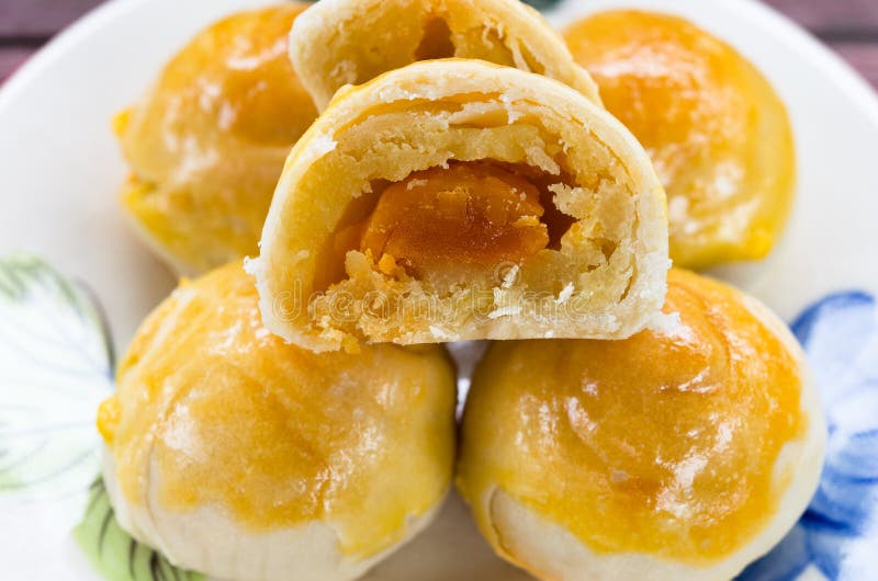 Chinese Pastry Cake Made from Flour,bean,egg and Sugar on Small Stock