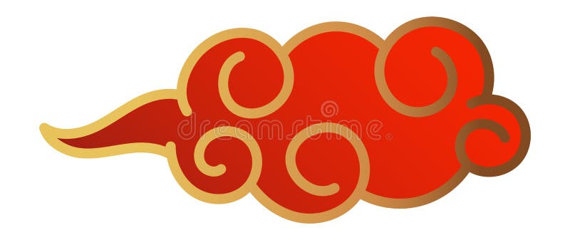 chinese red cloud element for decorating the Chinese New Year 14628081 PNG