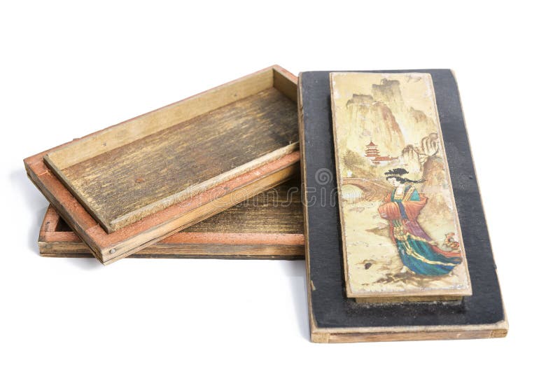 Chinese Pencil Case Hand Painted Stock Photos Free & RoyaltyFree