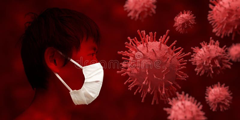 Chinese people fightig with Corona Virus2019-nCoV or Covid 19. Asian flu infection outbreak as pandemic risk around the world in