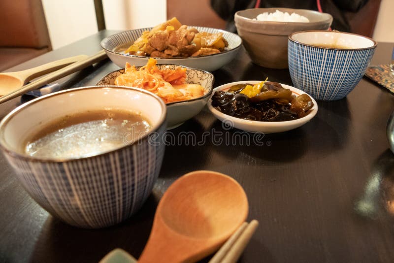 Chinese Pork Dish on Table with Side Dishes Stock Photo Image of Chinese Pork Dish on Table with Side Dishes Stock Photo Image of