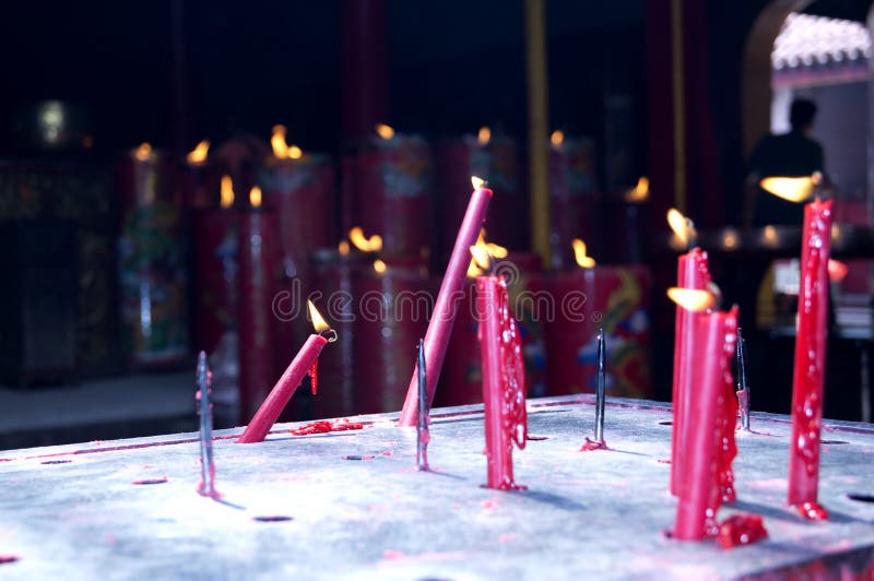 Chinese Prayers stock photo. Image of defocused, candles 41288346