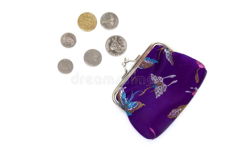 Chinese Purse and Coins