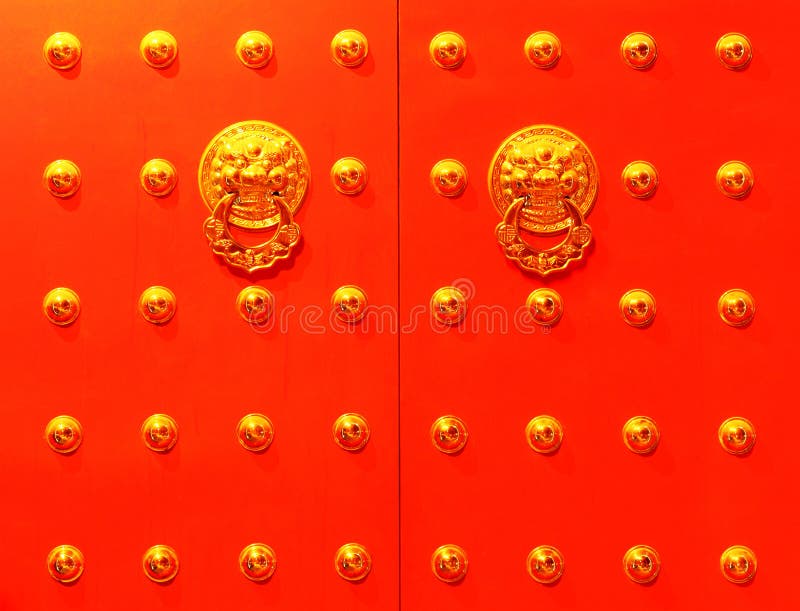 Chinese red door