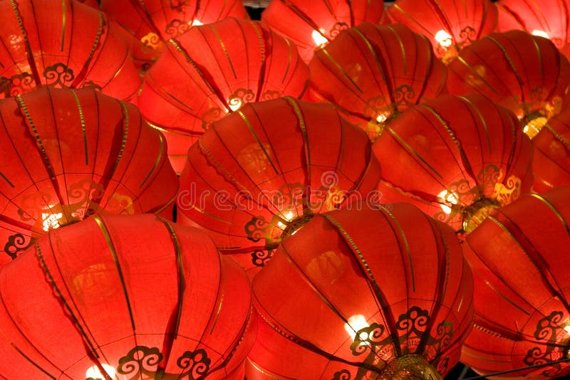 Red Lantern Decoration during Chinese New Year Stock Image Image of china, background 36525607