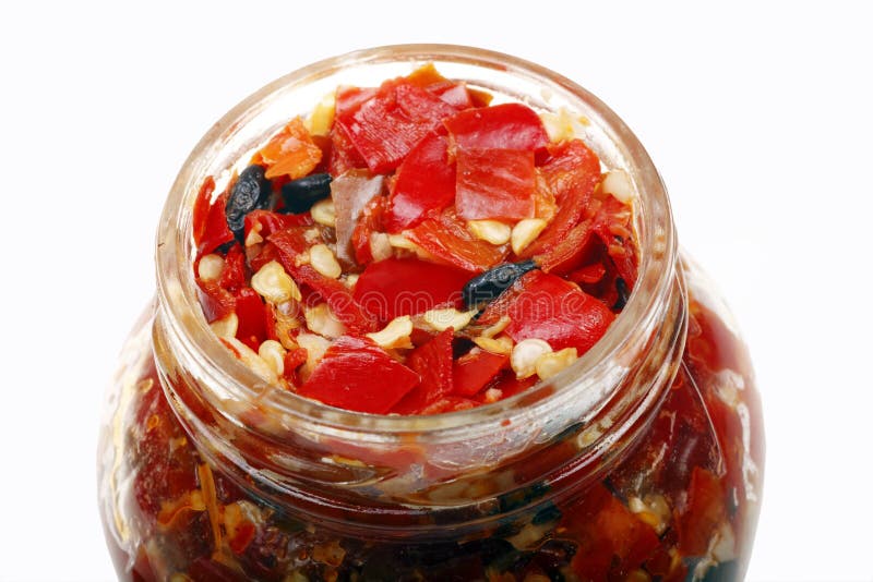 Chinese red pepper sauce stock image. Image of health 16196599
