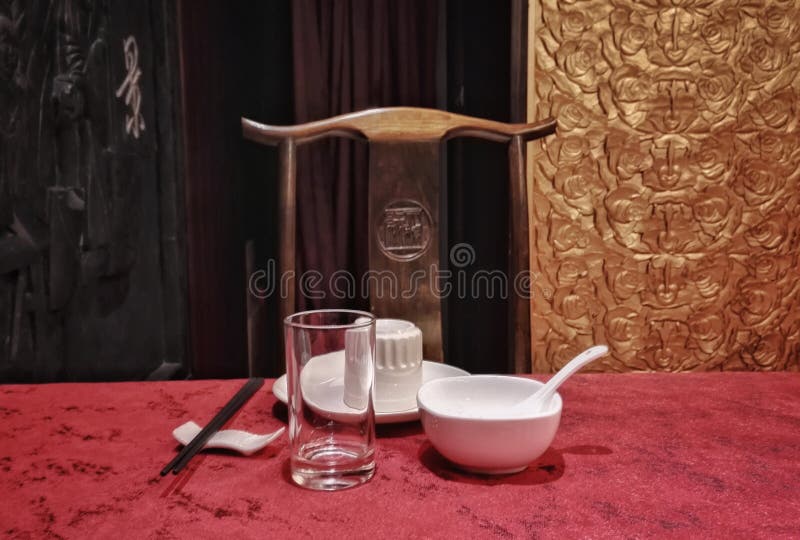 Chinese Restaurant Tableware Stock Image Image of empty, tables 80717923
