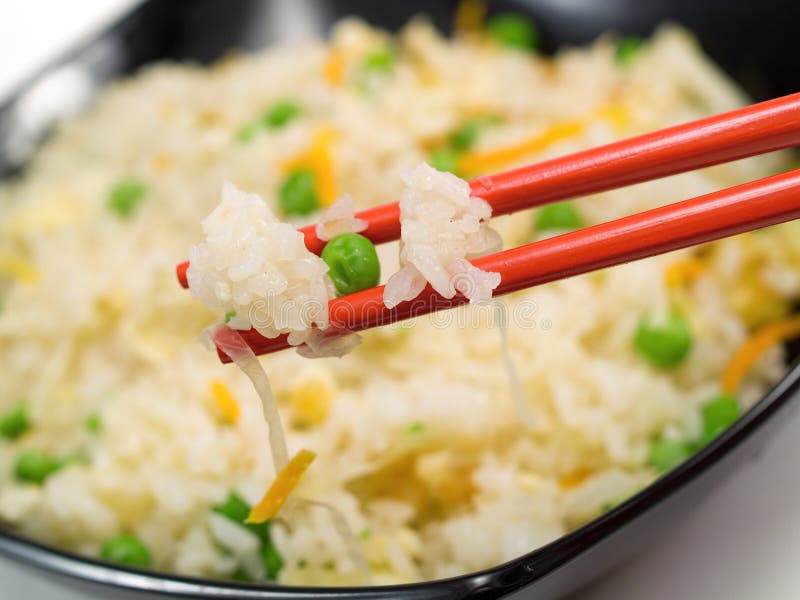 Chinese Rice with Vegetables Stock Image Image of food, white 58539467