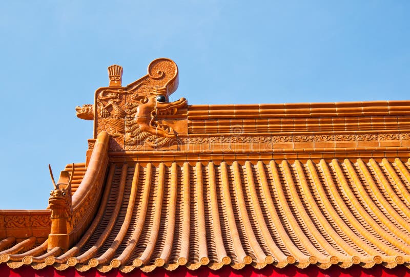 Chinese roof art