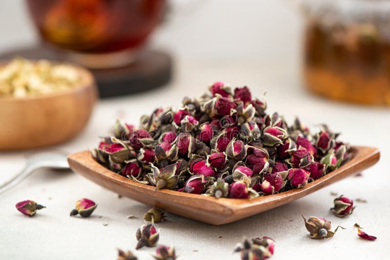 Chinese Rose Buds Mixed for Tea Stock Image Image of natural, pile