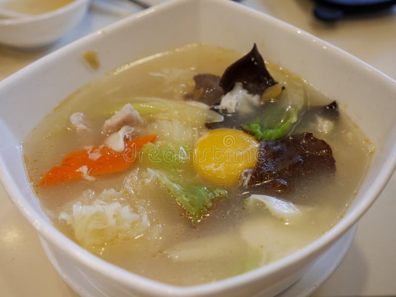 Chinese Seafood Soup stock image. Image of vegetable - 125409509