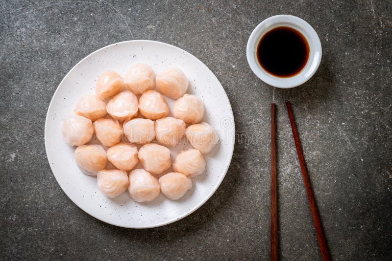 chinese shrimp steamed dumpling - Asian food style