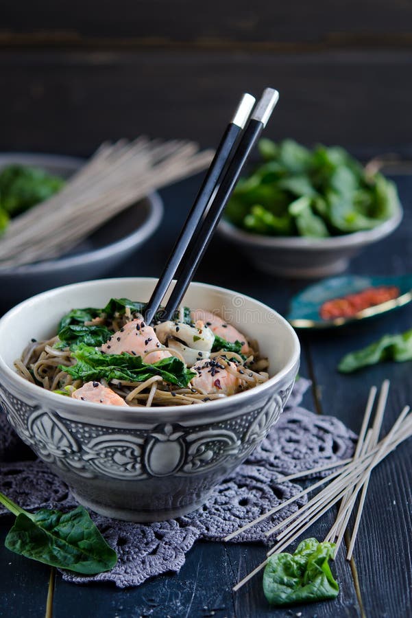 Chinese soba noodles stock image. Image of culture, restaurant 40245135