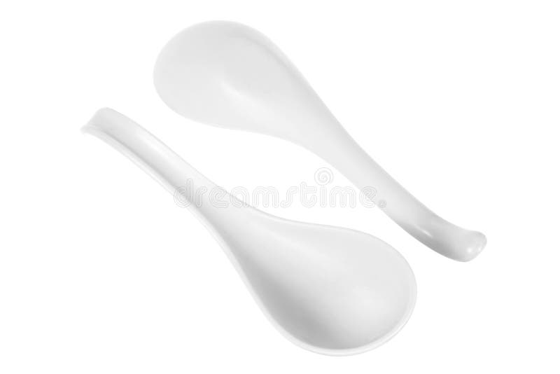 Chinese Soup Spoons stock photo. Image of porcelain, traditional 36382568
