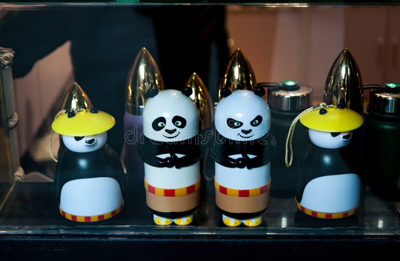 Chinese souvenirs Figurines of panda bears. panda animal toys favorite souvenir in tourist shops in China