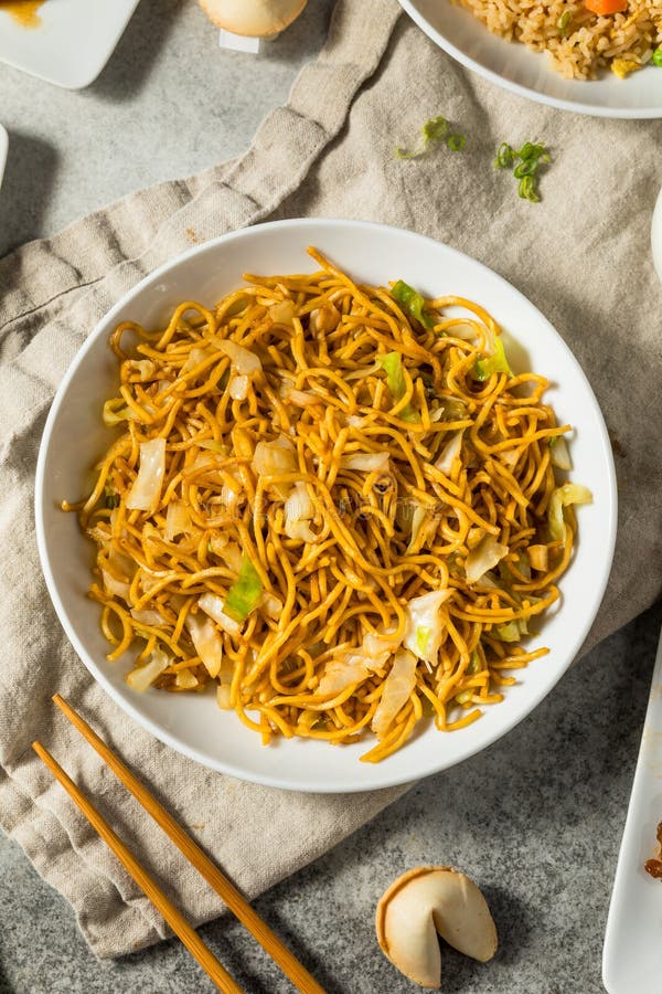 Chinese Stir Fried Asian Chow Mein Noodles Stock Photo - Image of asian