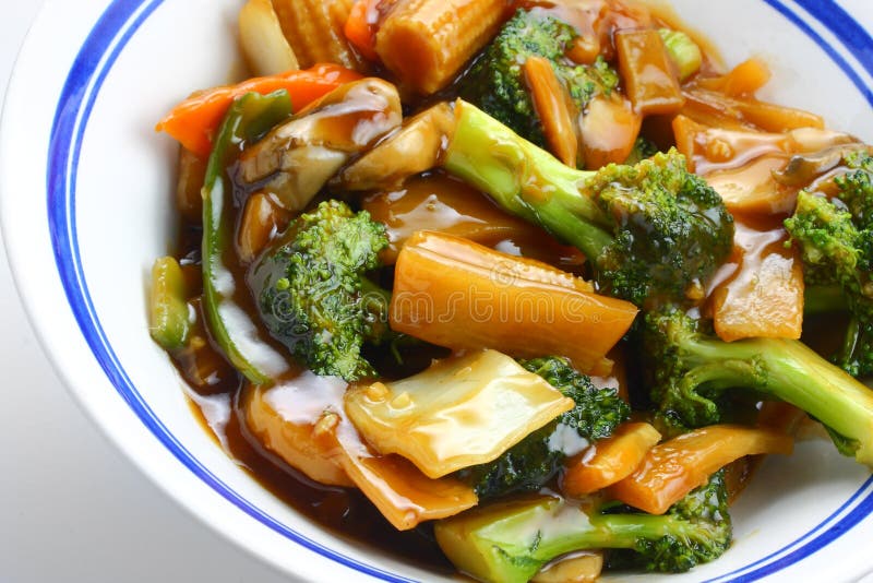 Chinese Stir Fry Vegetables Stock Photo - Image of green, sauce: 12763056