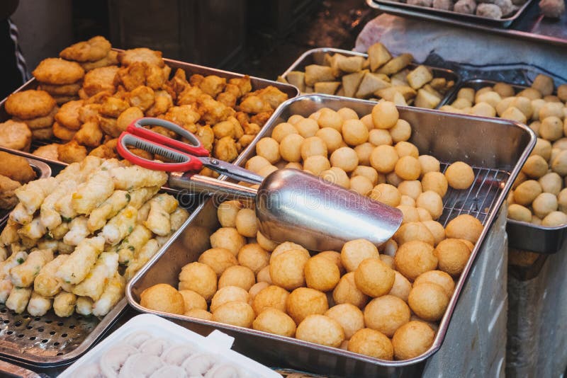 Chinese Street Food on Asian Food Market Stock Photo - Image of fresh